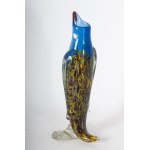Penguin, polychrome glass sculpture second half of the 20th century