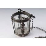 800/100 silver and glass bucket early 19th century