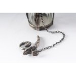 800/100 silver and glass bucket early 19th century