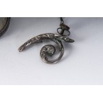 800/100 silver and glass bucket early 19th century