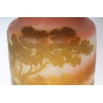 Cylindrical glass vase 20th century