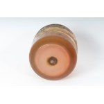 Cylindrical glass vase 20th century