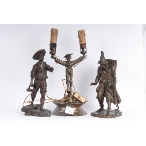 Lot of three bronzes: 19th/20th century