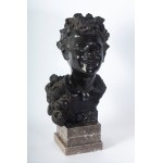 Head of a street urchin, a sculpture in the round France, late 19th/early 20th century