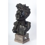 Head of a street urchin, a sculpture in the round France, late 19th/early 20th century