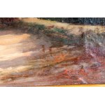 ACHILLE CARELLI (1852 - 1921) Landscape with farmers and herds