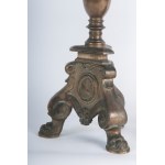 Pair of bronze candlesticks early 20th century