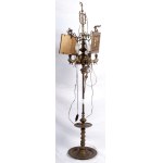 Florentine six-light brass floor lamp 20th century