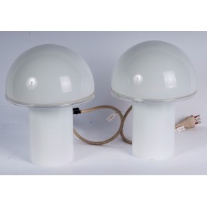 LUCIANO VISTOSI (Murano, 1931 - Venezia, 2010) Pair of "Onfale" table lamps 60s/70s