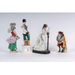 Lot of four characters mid-20th century