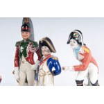 Lot of six polychrome porcelains mid-20th century