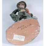 Lot of three polychrome ceramics mid-20th century