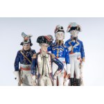 Lot of four polychrome porcelains mid-20th century