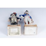 Lot of four polychrome porcelains mid-20th century