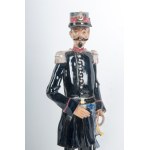 Lot of three polychrome ceramics second half of the 20th century