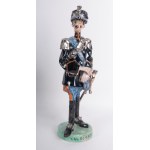 Lot of three polychrome ceramics second half of the 20th century