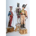 Lot of four polychrome porcelains mid-20th century