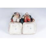 Lot of four polychrome porcelains mid-20th century