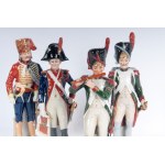 Lot of four polychrome porcelains mid-20th century