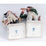 Lot of four polychrome porcelains mid-20th century