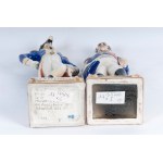 Lot of five polychrome porcelains mid-20th century