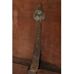 Wooden and leather trunk early 20th century