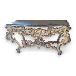 Console table with mirror in Louis XV style, Italy Italy, mid-19th century