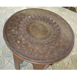 Tea table with bronze top early 20th century
