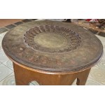 Tea table with bronze top early 20th century