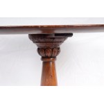 Lot of two round tables first half of the 20th century