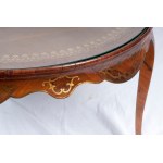 Lot of two round tables first half of the 20th century