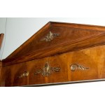 Rectangular walnut wood psyche Tuscany, first half of the 19th century