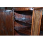 Walnut corner cabinet late 19th century