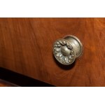 Rectangular veneered chest of drawers with four drawers Tuscany, first half of the 19th century