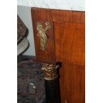 Rectangular veneered chest of drawers with four drawers Tuscany, early 20th century