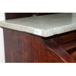 Chest of drawers in mahogany veneer Tuscany, first half of the 19th century