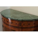 Directoire style half-lune chest of drawers late 19th century