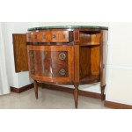 Directoire style half-lune chest of drawers late 19th century