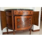 Directoire style half-lune chest of drawers late 19th century