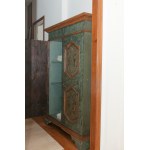 Green lacquered wooden sideboard late 19th - early 20th century