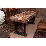 Table with polychrome marble top 20th century