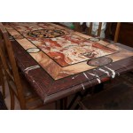 Table with polychrome marble top 20th century