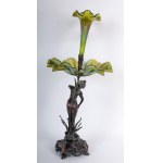 Centerpiece, bronze sculpture France, early 20th century