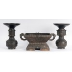 Lot of three vases 18th-19th century