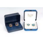 Lot of a pair of golden cufflinks second half of the 20th century