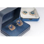 Lot of a pair of golden cufflinks second half of the 20th century