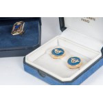 Lot of a pair of golden cufflinks second half of the 20th century