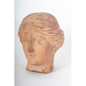 Terracotta woman's head 20th century