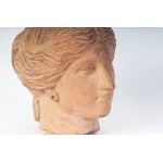 Terracotta woman's head 20th century