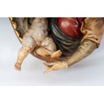 Madonna and Child in polychrome porcelain 1960s